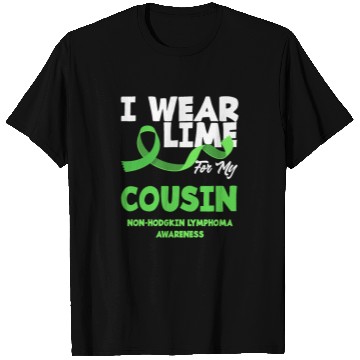Discover Non-Hodgkin Lymphoma Awareness Wear Lime Cousin T Shirts