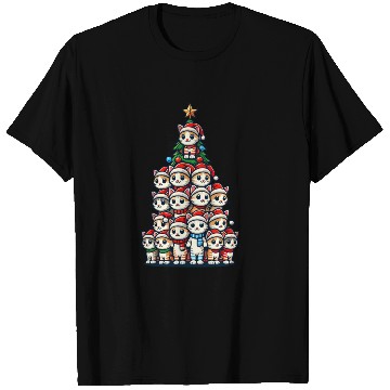 Discover Christmas Cats Christmas Tree Fun T Shirts