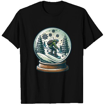 Discover Snowboarding Adventure in Winter Wonderland T Shirts