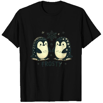 Discover Winter, Frosty Penguin Duo T Shirts