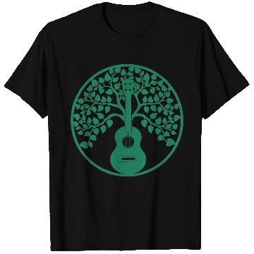 Discover ukulele tree mandala green T Shirts