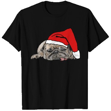 Discover Mops pug christmas T Shirts