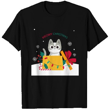 Discover Meowy Christmas Surprise! T Shirts