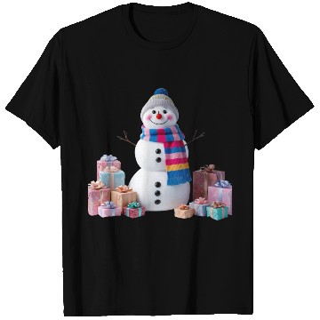 Discover "Festive Snowman T Shirts – Pastel Winter Charm