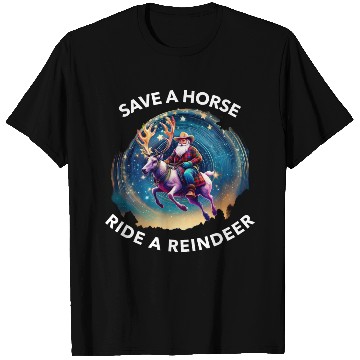 Discover Save a Horse Ride a Reindeer Santa Clause T Shirts