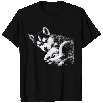 Discover Gentle Snooze Dreaming Husky - TSQ T Shirts