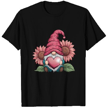 Discover Happy Valentines Gnome with Sunflower T Shirts