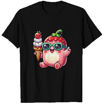 Discover Ice Cream Strawberry Chill T Shirts