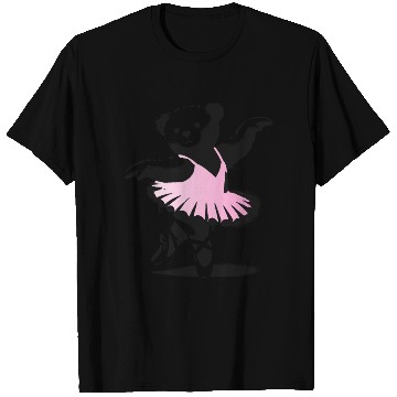 Discover cute teddy bear in pink ballet dress T Shirts