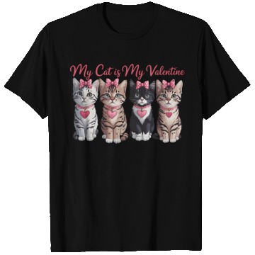 Discover My Cat is my Valentine T Shirts