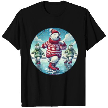 Discover Skating Polar Bear Sweater - Christmas Gifts T Shirts
