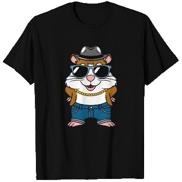 Discover Cool Hamster with hat and sunglasses T Shirts