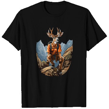Discover Deer Mountaineering / Hiking Deer T Shirts