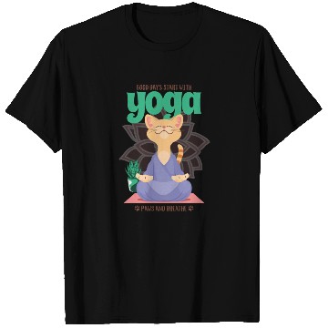Discover Good Days Start With Yoga T Shirts