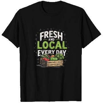 Discover Farmers Market Vendor Fresh Produce and Local T Shirts