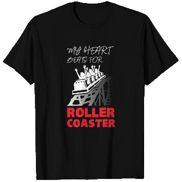 Discover My Heart Beats for Roller Coaster T Shirts