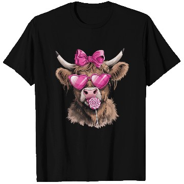 Discover Highland Cow Valentines, Valentines Day, Retro T Shirts