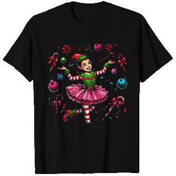 Discover Juggling Elf: Tutu, Ornaments & Candy Cane Confet T Shirts