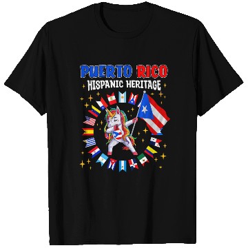 Discover Hispanic Heritage Month Puerto Rico Kids T Shirts