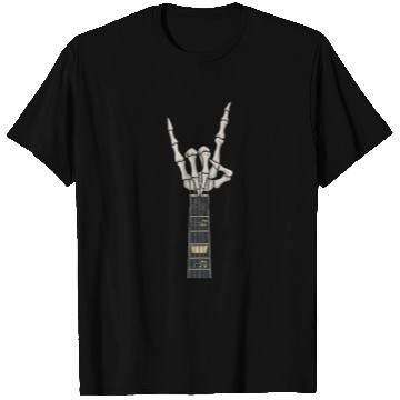 Discover Skeleton Guitar Player Bones Guitarist Musician T Shirts
