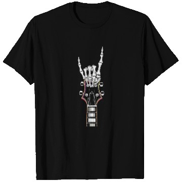 Discover Skeleton Guitar Player Bones Guitarist Musician T Shirts