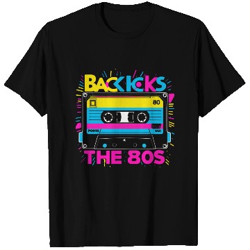 Discover Back to the 80s Retro Cassette Tape Design - Vinta T Shirts