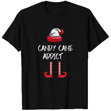 Discover Candy Cane Addict Funny Christmas T Shirts