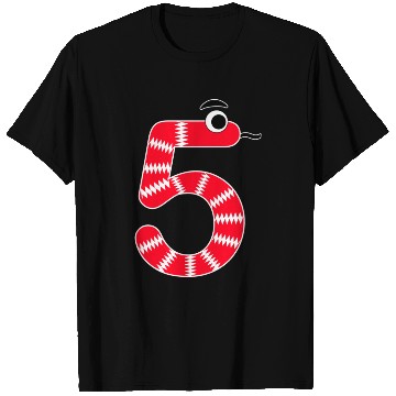Discover Colorful Knit Snake Number 5 T Shirts