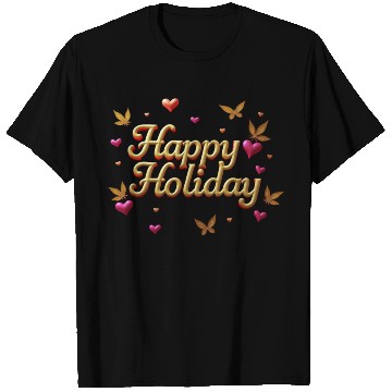 Discover Happy Holidays - Butterflies Wishing T Shirts