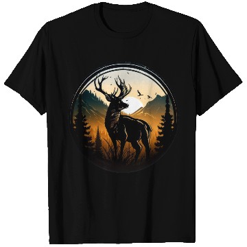 Discover Deer in forest T Shirts