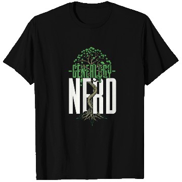 Discover Genealogy Nerd Genealogist Ancestry T Shirts