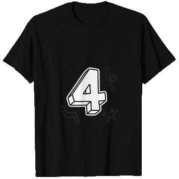 Discover Coloring T Shirts: Number 4 – Birthday Fun for Kids