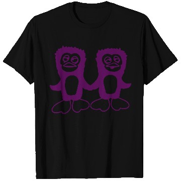 Discover Two Penguins Team 2 Friends Confused Hands Holding T Shirts