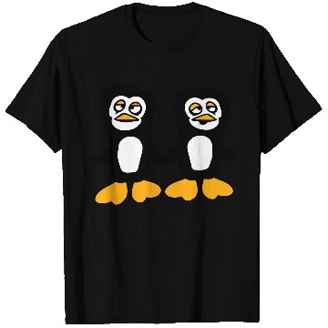 Discover Two Penguins Team 2 Friends Confused Hands Holding T Shirts