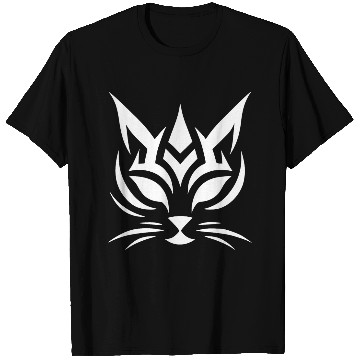 Discover Minimalist Cat Tattoo Face T Shirts