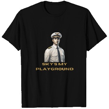Discover Sky's My Playground - T Shirts for Pilots
