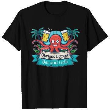 Discover Obvious Octopus Bar and Grill T Shirts