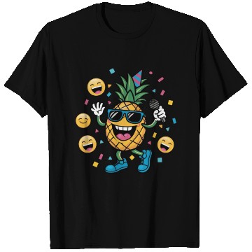 Discover Pineapple Fruit Is Singing T Shirts