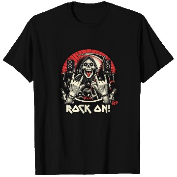 Discover Reaper Rock Concert: Rock On T Shirts