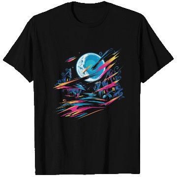 Discover T Shirts Halloween Graffiti Design - Neon Abstract