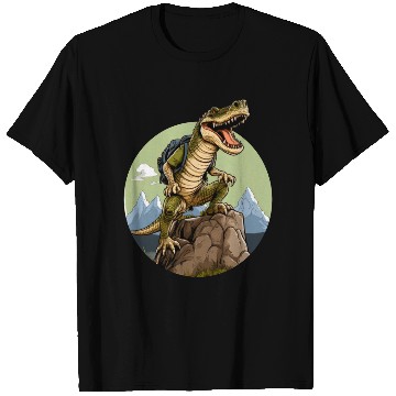 Discover Crocodile hiking / mountaineering crocodiles T Shirts