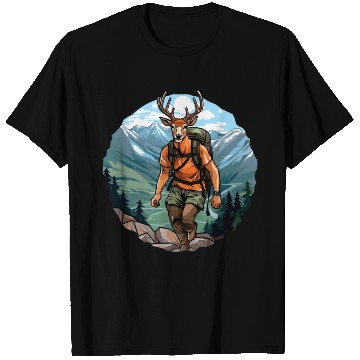 Discover Deer hiking / mountaineering deer T Shirts