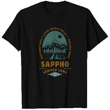 Discover Sappho Summer Camp T Shirts – Lesbian,wlw design