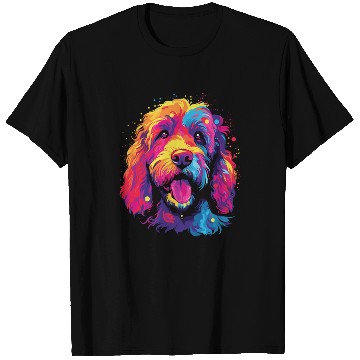 Discover Watercolor Colorful Labradoodle T Shirts