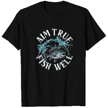Discover Bowfishing Bowfisher Aim True Fish Well T Shirts