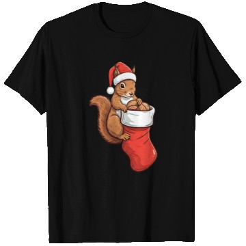 Discover Sneaky Squirrel Christmas T Shirts