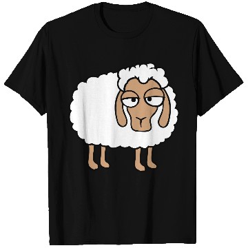 Discover Sheep Tired Bored Look Little Sweet Lamb Bad Mood T Shirts
