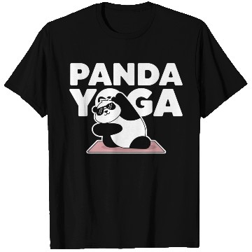 Discover funny panda yoga T Shirts
