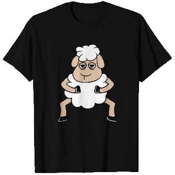 Discover Sheep Tired Bored Look Standing Cute Cool Cartoon T Shirts