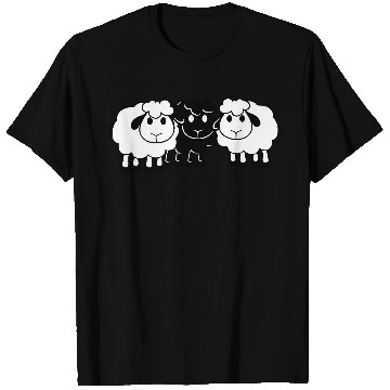 Discover Black Sheep 3 Small Friends Team Crew Sheep Cute T Shirts